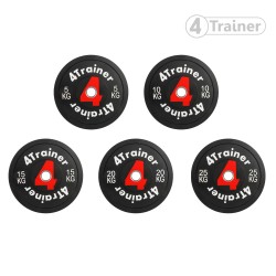 Disque Olympique - Bumper de Musculation pour Barre d'Haltérophilie - 4Trainer