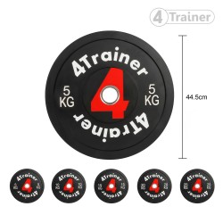 Disque Olympique - Bumper de Musculation pour Barre d'Haltérophilie - 4Trainer