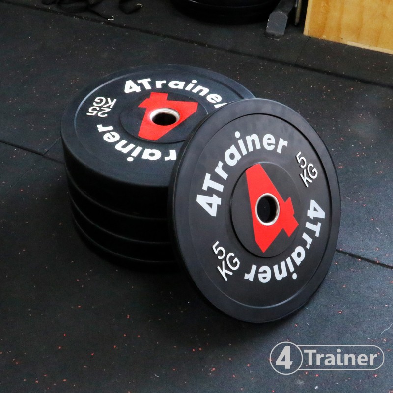 Disque Olympique Bumper 25 Kg – Caoutchouc Robuste, Anneau Métal 50mm, Vendu à L'unité