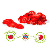 FRAISE CRUNCHY FRUIT BIO - 100% fraises biologiques lyophilisées