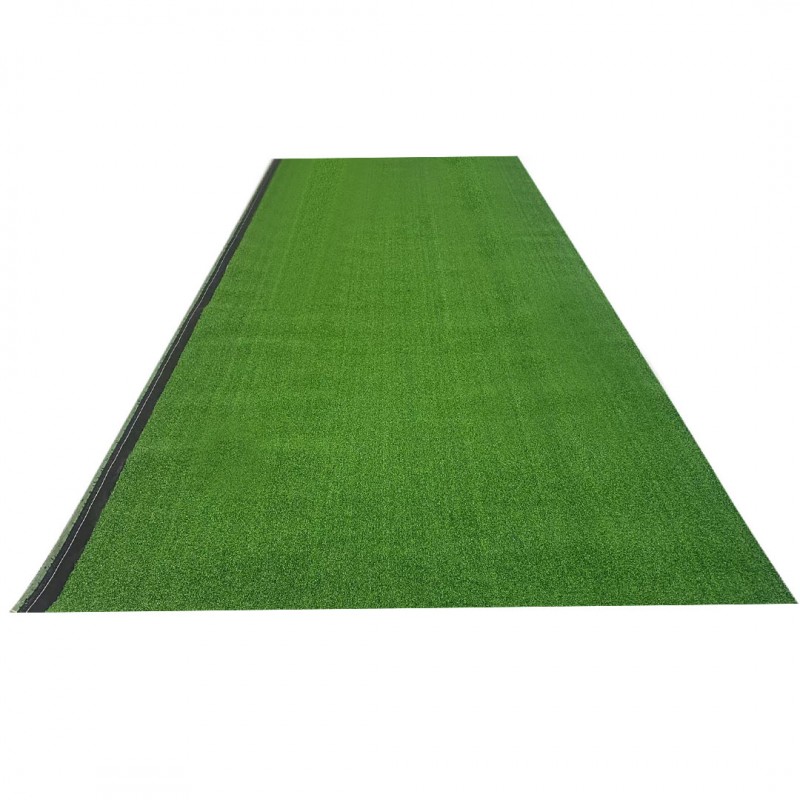 Pelouse synthétique Evergreen, rouleau de 10 mm de fausse herbe, fond vert  de drainage.