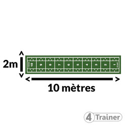 PISTE EN GAZON - 10 mètres Poils Longs - 4TRAINER