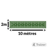 PISTE EN GAZON - 10 mètres Poils Longs - 4TRAINER